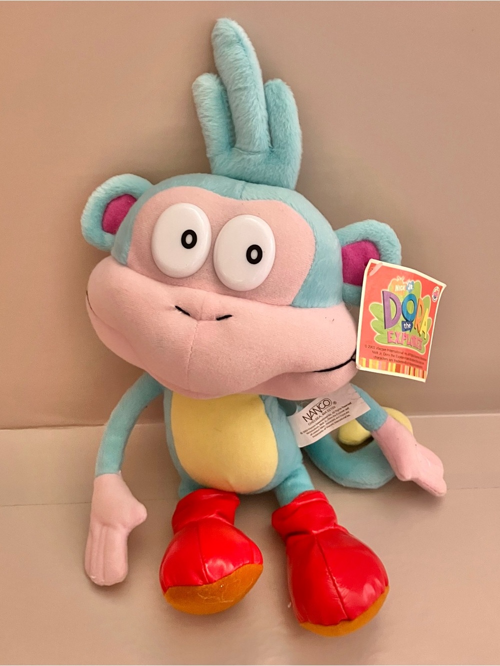 NEW Nanco Viacom 2003 Boots Dora the Explorer‎ Plush Stuffed Velvety Monkey 10"